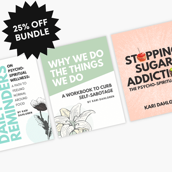 cover of all 3 books with sticker saying "25% off bundle"