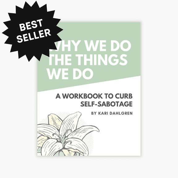 cover of 'Why We Do the Things We Do' with sticker saying "bestseller"