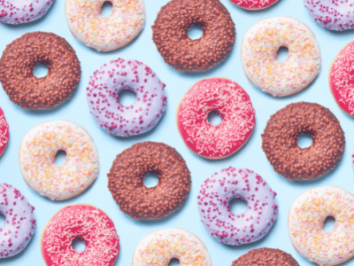 colorful donuts to enjoy instead of binge