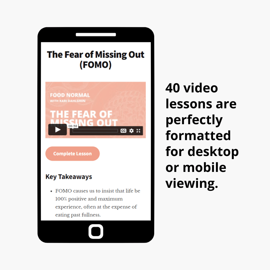 Food Normal: The Ultimate Online Course for Stopping Compulsive Eating